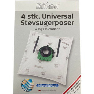Minatol universal støvsugerpose, 4 stk.