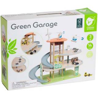 Classic World Green Træ Stort Parkeringshus med tilbehør