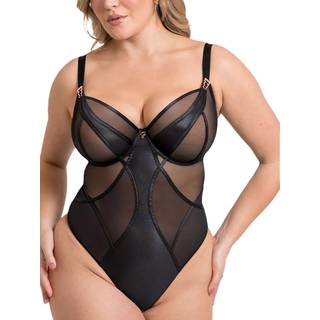 Curvy Kate Curvy Kate Scantilly Suspense Plunge Black Bodysuit