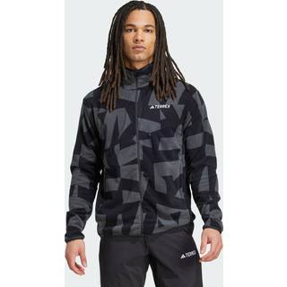 Terrex Multi Printed Full-Zip Fleece jakke - Black / Carbon - S