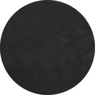 Kortluvet tæppe Soft Zone - sort,Ø 120 cm