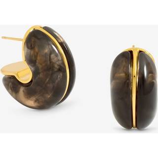 Jon Richard Jon Richard Gold Tone Resin Hoop Earrings