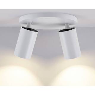 CAN TILT loftspot, hvid, Ø 20 cm, 2 lyskilder, metal, GU10