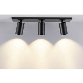 CAN TILT loftspot, sort, 48 x 9 cm, 3 lyskilder, metal GU10