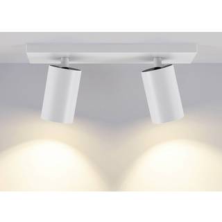 CAN TILT loftspot, hvid, 31 x 9 cm, 2 lyskilder, metal GU10