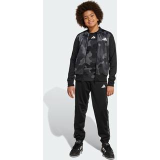 Seasonal Essential Kids Camouflage Tricot 3-Stripes All Over Printed træningsdragt til børn - Black / White - 152