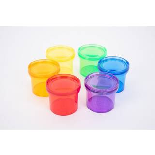 Beholdere med forstørrelsesglas 6 stk - Tickit