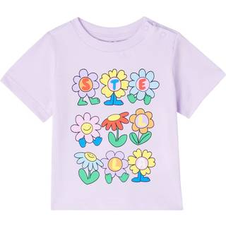 Stella McCartney Kids Baby printed cotton jersey T-shirt - purple - M 24
