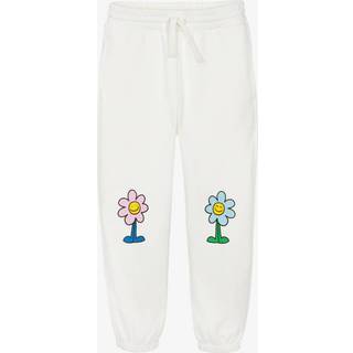 Stella McCartney Kids Printed cotton jersey sweatpants - white - Y 8