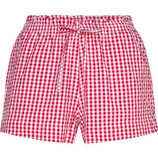 Gina Tricot-seersucker gingham shorts-Shorts-Rød-S-Dame