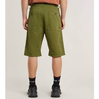 Pleated Chino Short - Green - Men