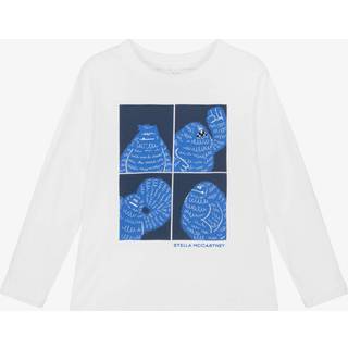 Stella McCartney Kids Printed cotton jersey T-shirt - white - Y 4