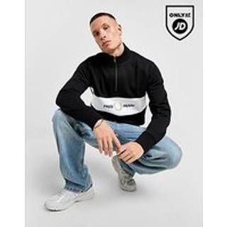 Fred Perry Cut & Sew 1/2 Zip Sweatshirt, Black - M