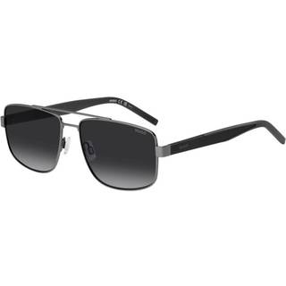 Hugo Boss Mand HG 1338/S R80/9O Solbriller Metal Ruthenium Grå Firkantet Normal Skygge