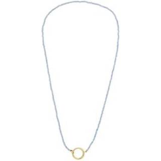 Gemstone Charm Lock Chain 2mm