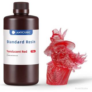 Anycubic Standard resin 1 L - Transluscent Red