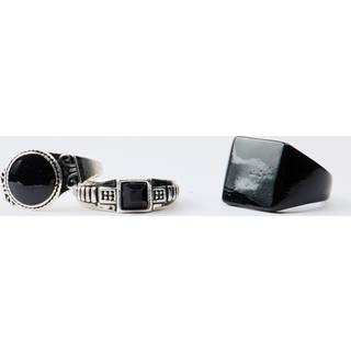 Mens Silver Ring 3 Pack