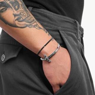 Thomas Sabo A2167-643-11-L21V Tennisarmband mit schwarzen Steinen silber