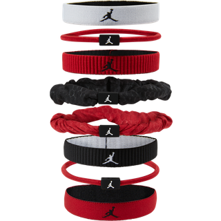 Blandede Jordan Sport-hårelastikker (pakke med 8 stk.) - hvid - EINHEITSGRÖSSE