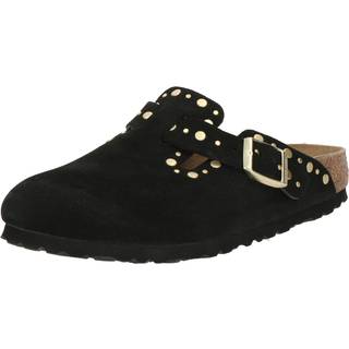 BIRKENSTOCK Boston Rivet Black Suede leather Narrow Width Str. 37