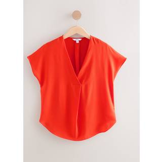 Next Relaxed Fit Kortærmet Overhead V-hals BluseEU 40 (UK 12)