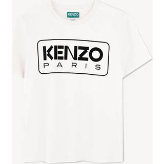 KENZO KIDS KENZO KIDS White Rectangle Logo Short Sleeve T-Shirt