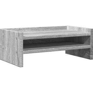 skærmstander 42x24x16 cm konstrueret træ grå sonoma-eg