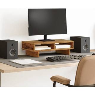 skærmholder 50x27x15 cm konstrueret træ gammelt træ