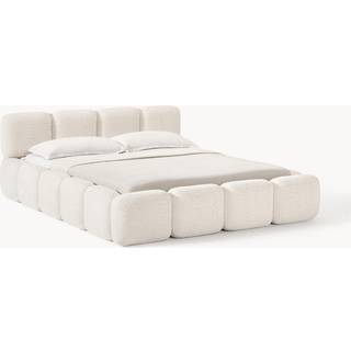 Polsterseng Tayla i teddy-bouclé med opbevaring