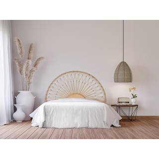 Sengegavl 160 cm - Rattan - Natur - SOLIA