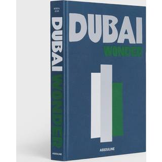 Assouline Coffee Table Books - 'Dubai Wonder' in Blue Silk Hardcover, Paper
