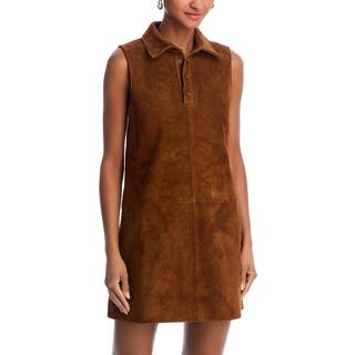 Frame The Suede City suede minidress - brown - XXS