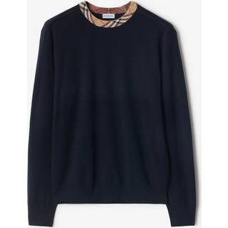 Check Wool Sweater - L