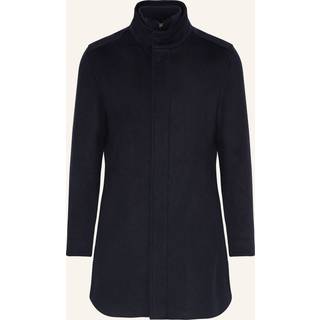 Reiss Reiss Navy Bhule Wool-Blend Hybrid Coat