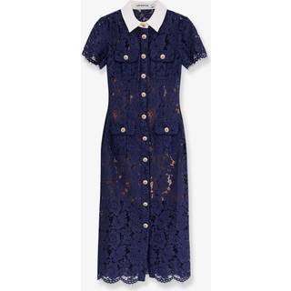 Self-Portrait Lace midi dress - blue - XXXS