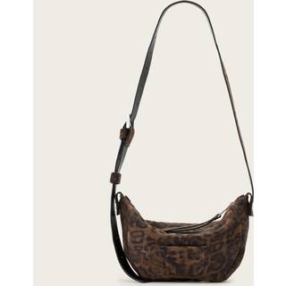All Saints AllSaints Brown Madea Leopard Print Cross-Body Bag
