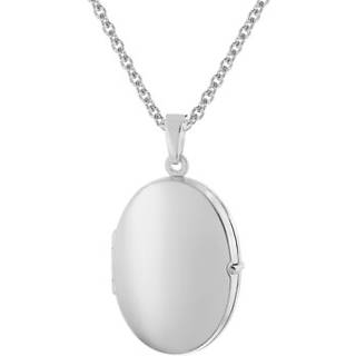 trendor 28382 Damen-Kette mit Medaillon 925 Silber Rhodiniert