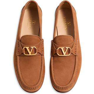 Valentino Garavani VLogo leather loafers - brown - EU 40