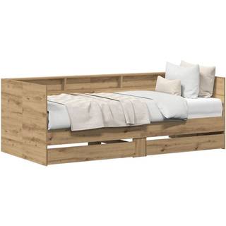 Dagbedsramme Med Skuffer Artisan Eg 90 X 200 Cm Konstrueret Træ