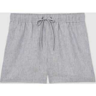 Reiss Reiss Blue Willow Linen-Blend Drawstring Shorts