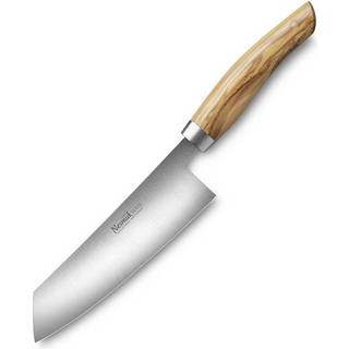 Nesmuk Soul Kochmesser 14 cm - Niobstahl - Griff Micarta rot - Braun,Silber