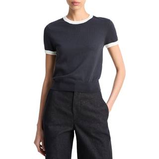 Vince T-Shirt Ringer Sweater Tee L - White - L