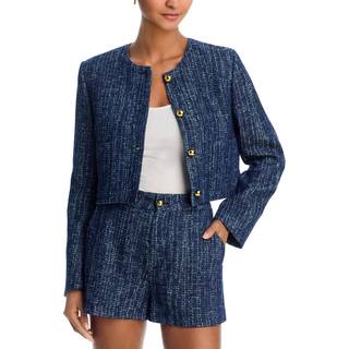 Frame Cotton tweed jacket - blue - S