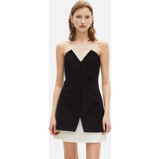 The Kooples The Kooples Short Bustier Buttoned Front Dress