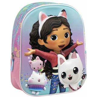 Gabby's Dollhouse 3D Rygsæk, Lyserød/Lyseblå