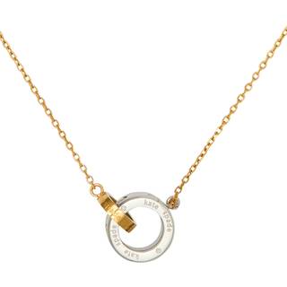 Kate Spade New York Gold Mix Set In Stone Interlink Necklace - Gold - 41cm