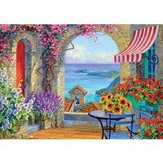 Buffalo Games - Mikki Senkarik - Warmth of Middelhavet - 300 stykke puslespil for voksne, der udfordrer puslespil perfekt til spilaftener - Færdi