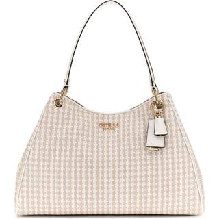 Guess Mirema Shopper taske beige/hvid