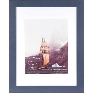 Kennethan 11x14 Picture Frame Navy Blue 1 stk i 1 s?t 11x14 Frame kan vise 8x10 billede med MAT eller 11x14 uden m?tten p? v?ggen