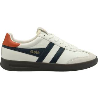 Gola Gola White Mens Cyclone Leather Lace-Up Trainers